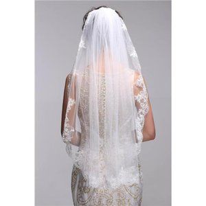 NEW Elegant Satin Wedding Veil